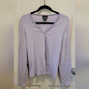 New York & Company Lavender Knit Top